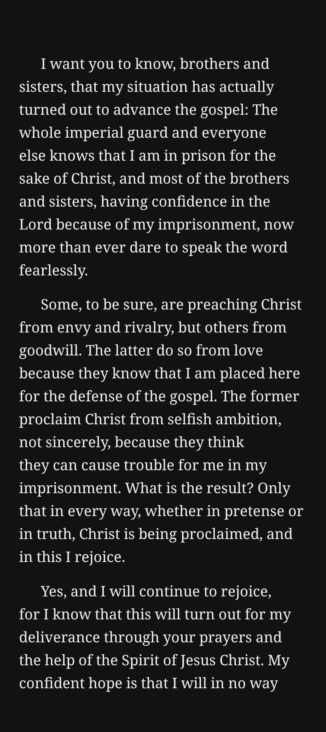 A full page of Philippians